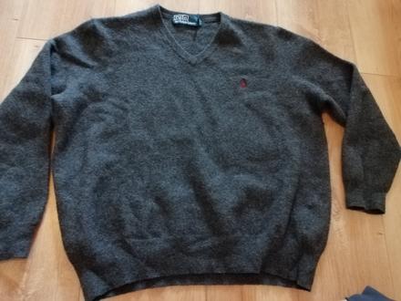 Sivý sveter ralph lauren, ralph lauren,l