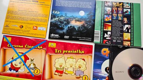 Rozne video rozpravky pre deti, dvd, vcd, 