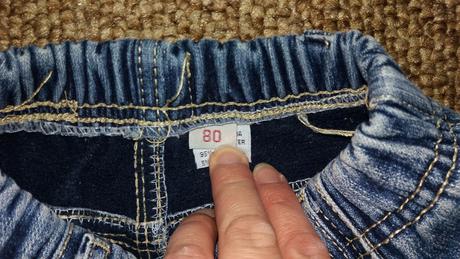 Oteplené rifle na gumičku, 80