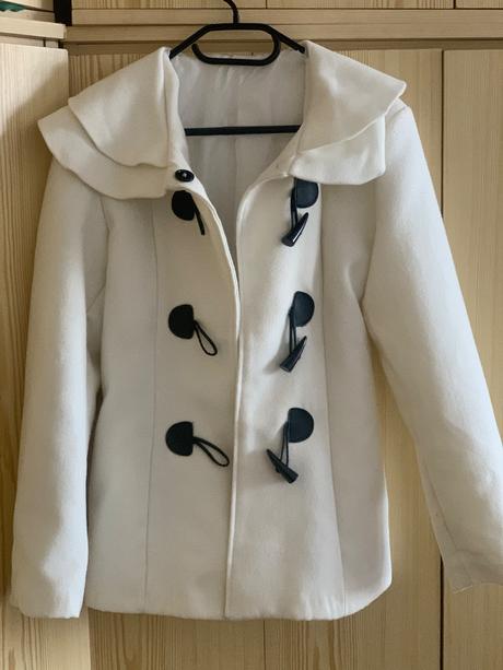 Biely jesenny kabat m, 38