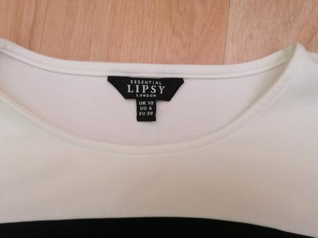 Krásne čiernobiele šaty lipsy veľ. 38, lipsy london,38