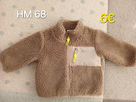 Teddy mikinova bunda 68, h&m,68