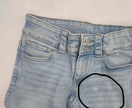 Zvonové džínsy, h&m,152