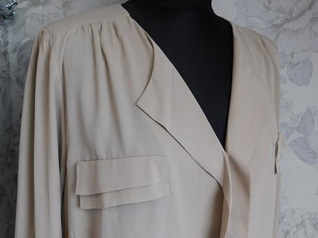 Luxusna bluzka s roll-up rukavom, 48