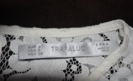 Zara, čipkovaný cropp top, veľ. s, zara,s