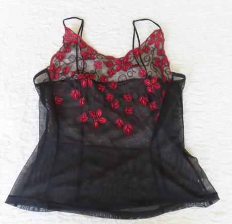 Vyšívaný tylový top adam pour eve, veľ.m, m