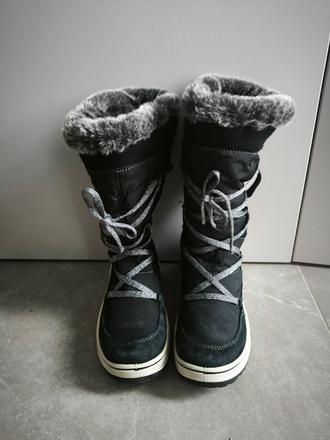 Čierne zánovné nepremokavé snehule z talianska v 3, 39