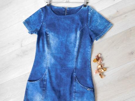 Šaty riflové, m , pružné, m