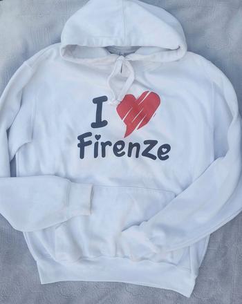 Biela dámska mikina, s