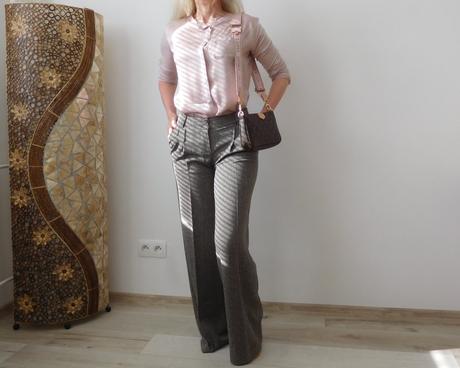 Nohavice pružné zrnitá látka 34, orsay,34