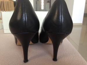 Čierne kožené lodičky, baťa,39