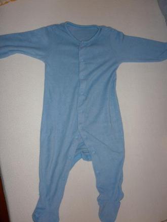 Modrý froté overal na spinkanie., 80