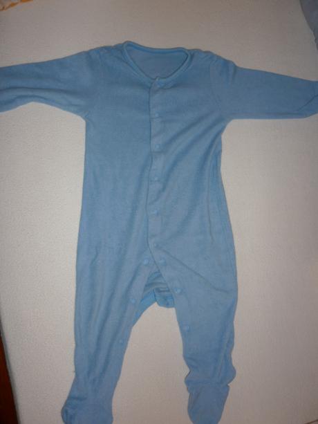 Modrý froté overal na spinkanie., 80