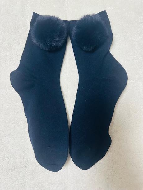 Tmavomodré ponožky s brmbolcom calzedonia, calzedonia,38 / 39 / 40