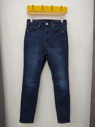 Tmavomodré rifle s vysokým pásom 38, h&m,38