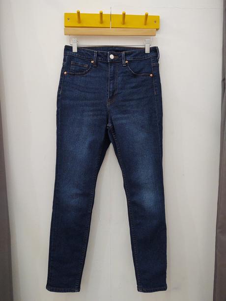 Tmavomodré rifle s vysokým pásom 38, h&m,38