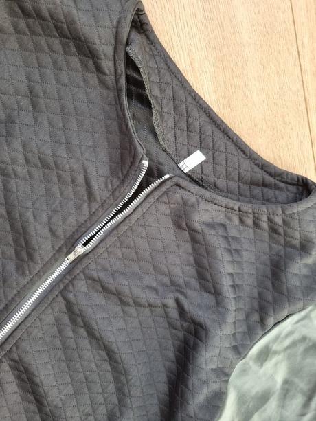 Koženkovo-úpletová bundička veľ. 38, 38