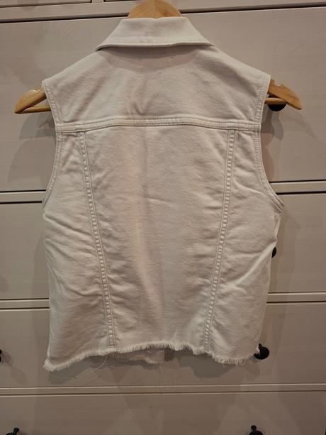 Biela dzinsova vesta, orsay,s
