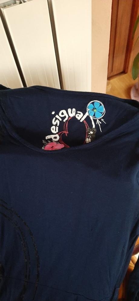 Tmavomodré šaty desigual, desigual,38