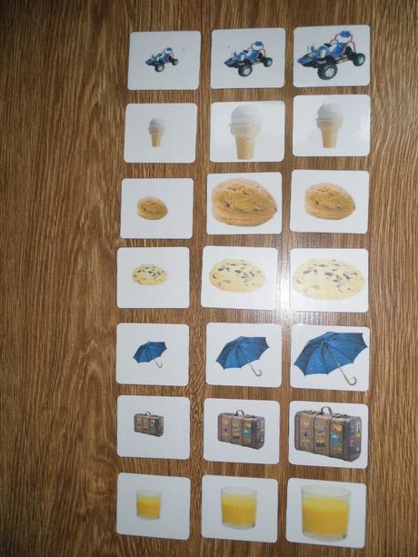 60 ks montessori kartičiek - malý, väčší, najväčší,