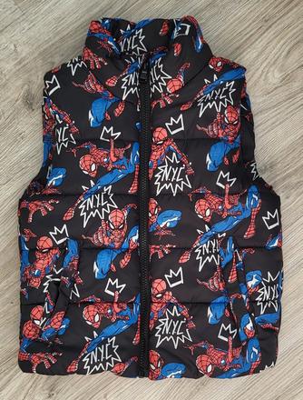 Zateplená vesta spiderman h&m 110/116 na 4-6 rokov, h&m,116