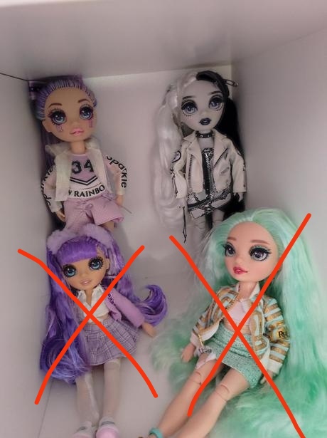 Bábiky rainbow hight,