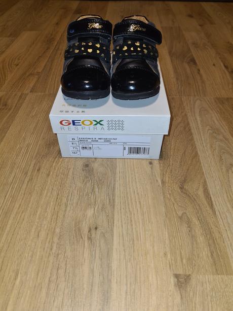 Topánky geox čierne lakované veľkosť 25, geox,25