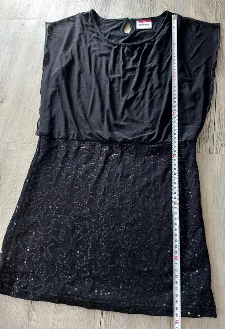 Šaty s flitrovanou sukňou, yigga,146