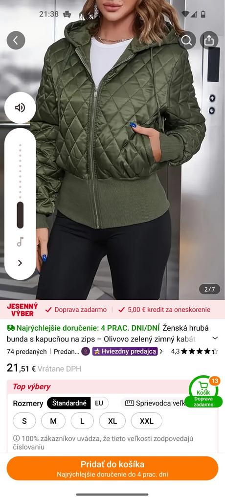 Prechodná bunda, xl