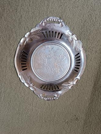 Kovová dekoratívna misa - vintage, 