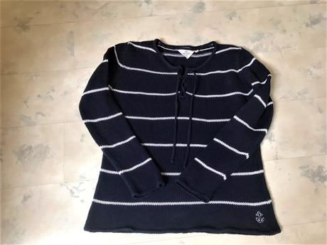 Hrubší bavlnený pulóver, xl