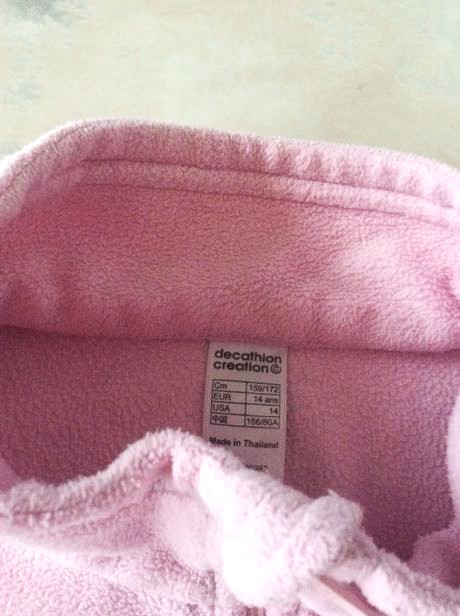 Športová flisová mikinka m/l, decathlon,m