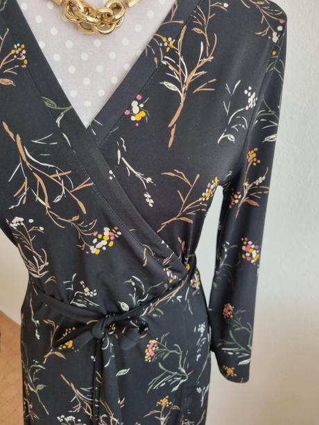 Zavinovacie elast.šaty mango 38, mango,38