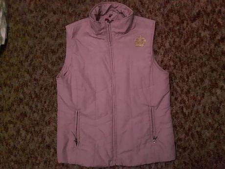Bledoružová vesta na zips, s