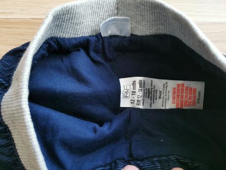 Zamatové nohavice, f&f,86