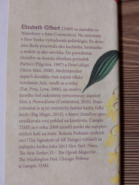 Elizabeth gilbert - podstata všetkých vecí, 