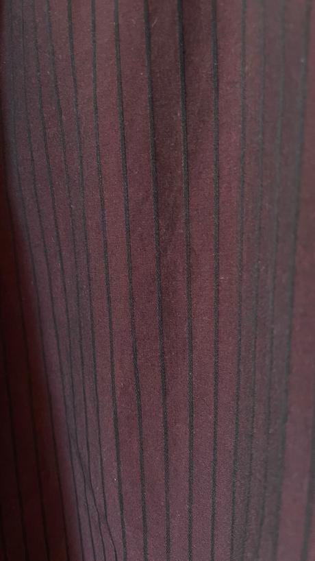 Jara fialová/bordová košeľa s čiernym pásikom xl, 43