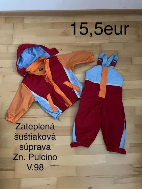 Zateplená šuštiaková súprava pulcino, 98