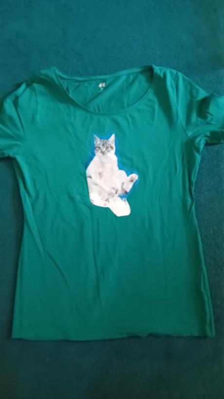 Tričko mačka, h&m,l
