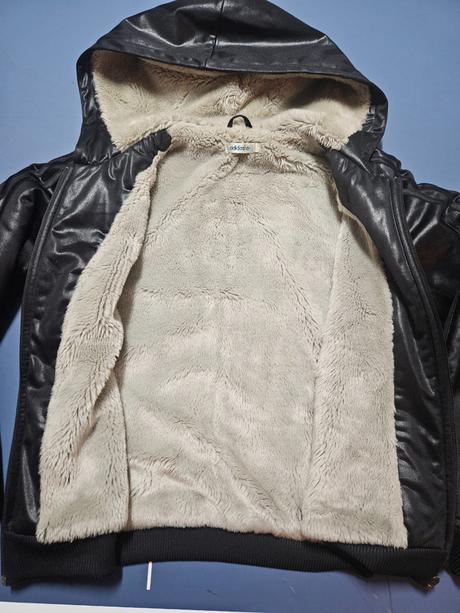 Čierna teplá adidas bunda m, adidas,m