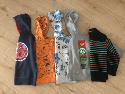 4x mikina+pulovrik, sinsay,110