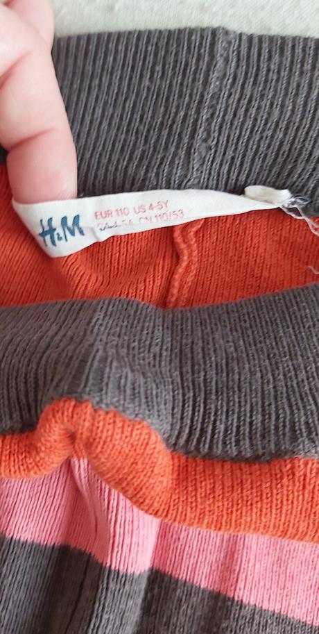 Pletené legíny h&m 110, h&m,110