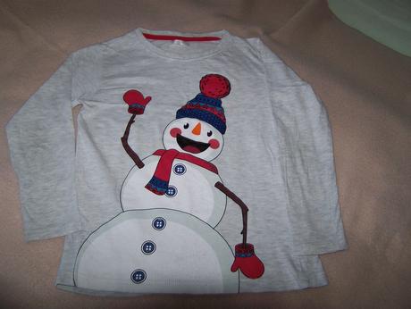 Tričko so snehuliakom, pepco,122