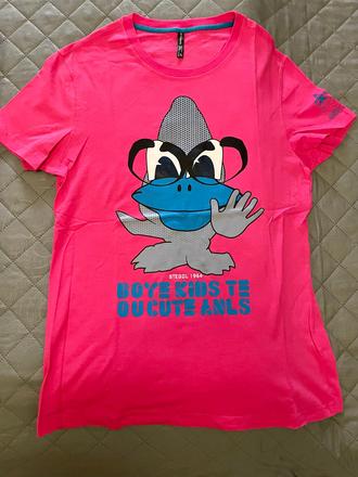 Ružové  štýlové tričko, l