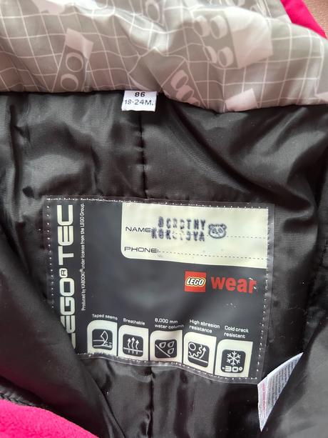 Lego wear oteplovačky, lego,86