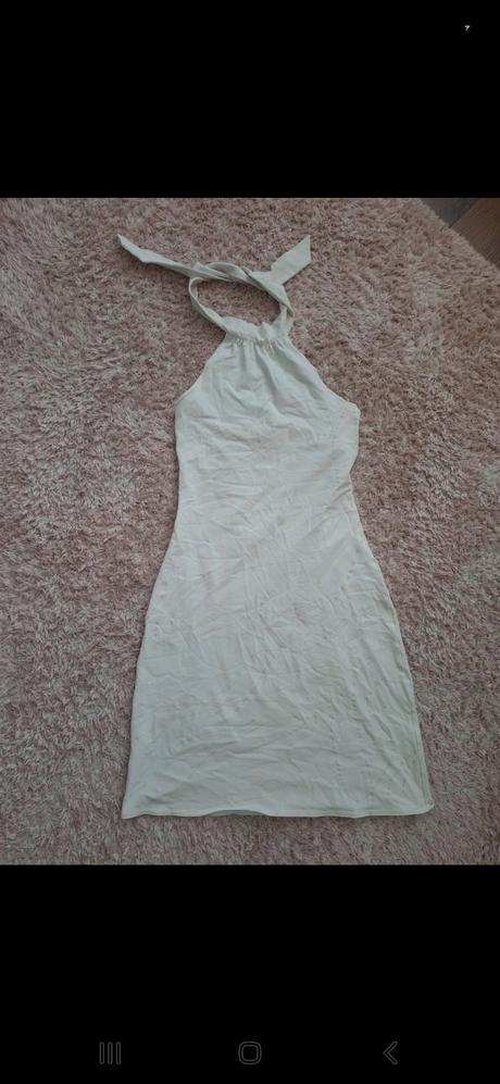 Biele vintage šaty, m