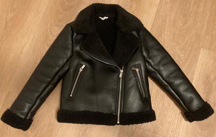 Zateplena kozena bunda, primark,122