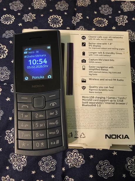 Nokia 110 4g 2023 model dual sim modra, nokia