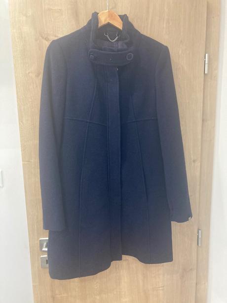 Fialovy kabat do a strih, miss sixty,l