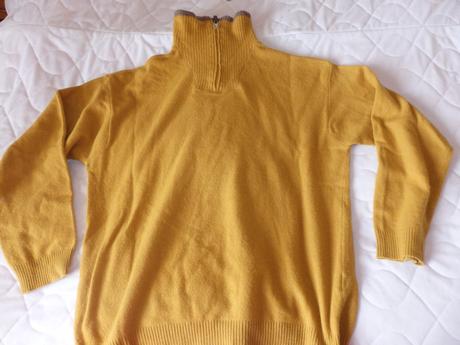 Pánsky sveter so zipsom l/xl, l